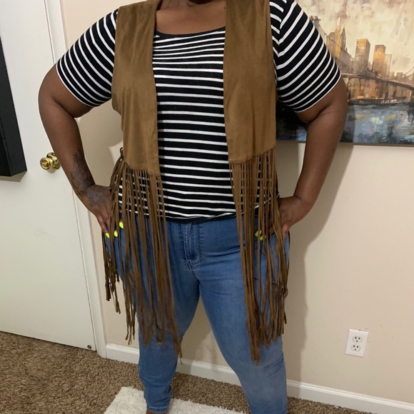 Brown stringed cardigan - Picture 2 of 3